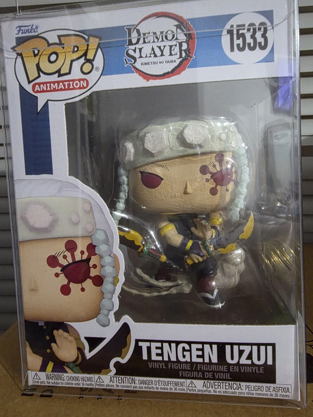 Funko Animation Tengen Uzui (White Hair) - Demon Slayer Vinyl Figure